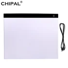 CHIPAL цифровой А3 графический планшет для доски для рисования светодиодный светильник для художественных графических планшетов печатная плата USB стол для рисования блокнот