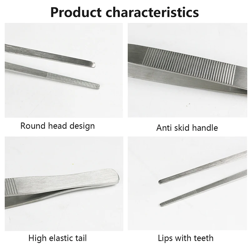 Новинка 2 шт. качественный набор пинцетов из нержавеющей стали антистатический