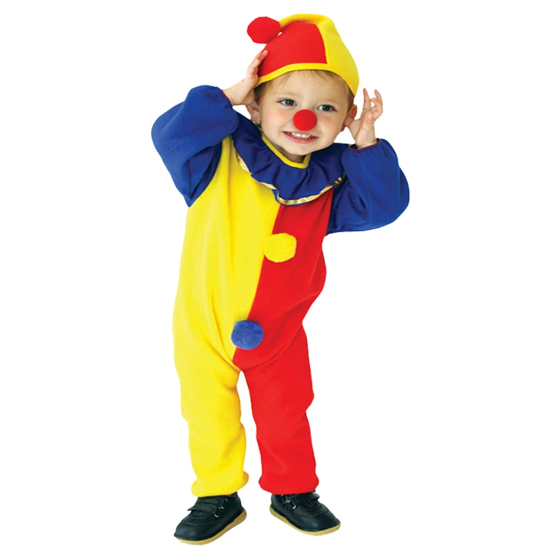 

Halloween Clothing Clown Costumes Four Seasons Funny Kids Baby Holiday Party Circus Clown Cosplay Dress Boys Girls Dress
