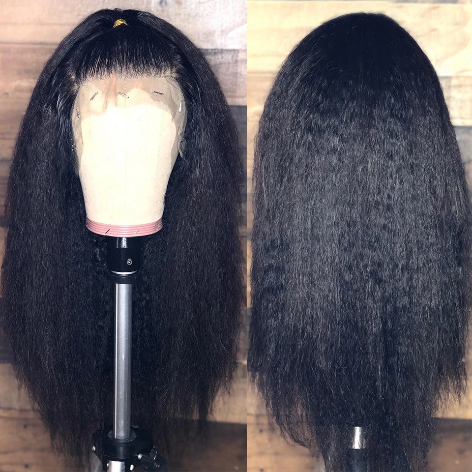 Кудрявые прямые Remy перуанские 13х4 кружевные передние человеческие волосы парики