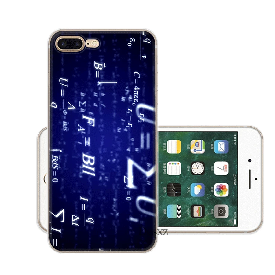 Мобильный чехол для телефона tpu iPhone 11 Pro X XS Max XR 6 6S 7 8 Plus 5 5S SE математические