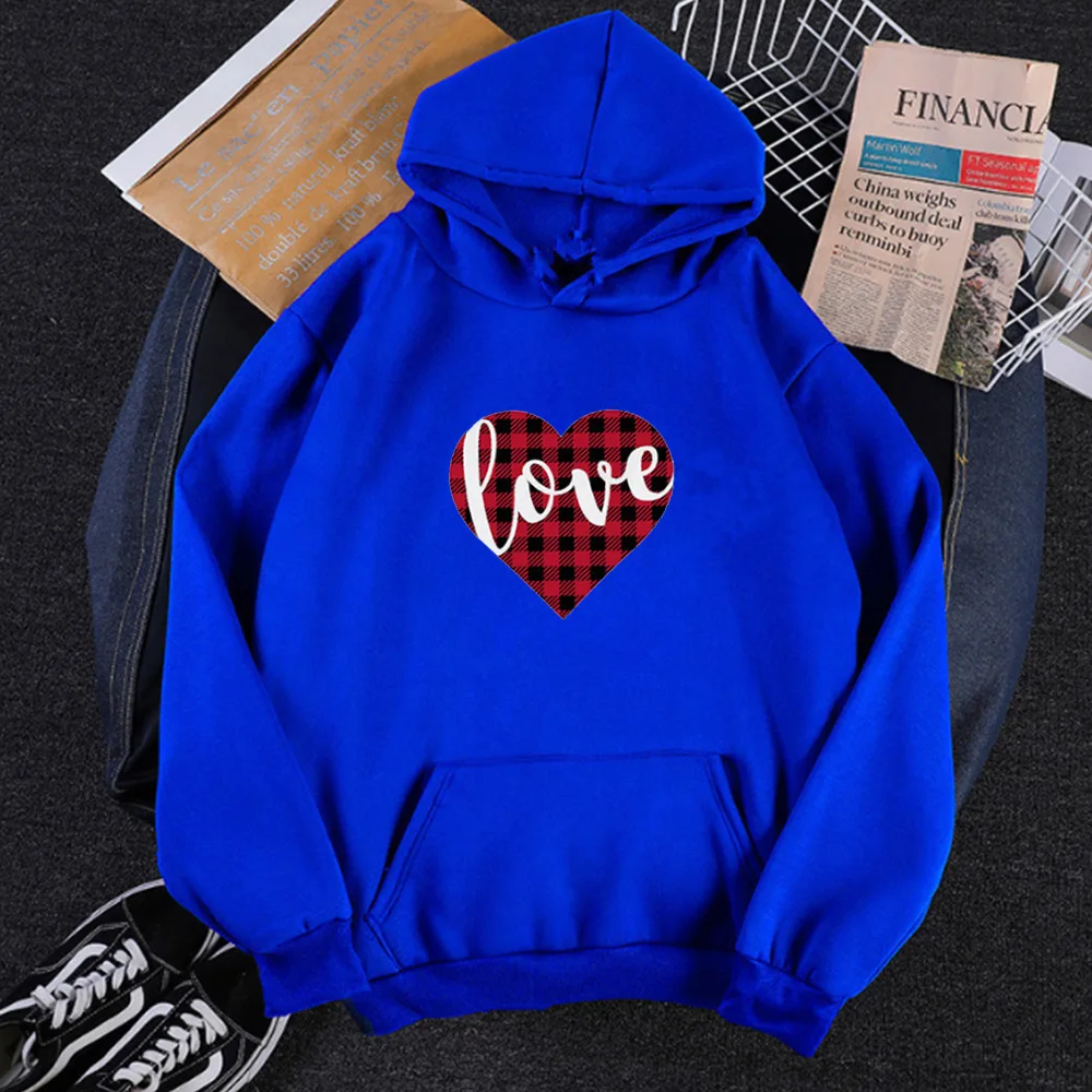 

Love Sweatshirt Streetwear Pullover Casual 2020 Christmas Women 90s Hoodies Pink Red Vintage Womens Hoodies