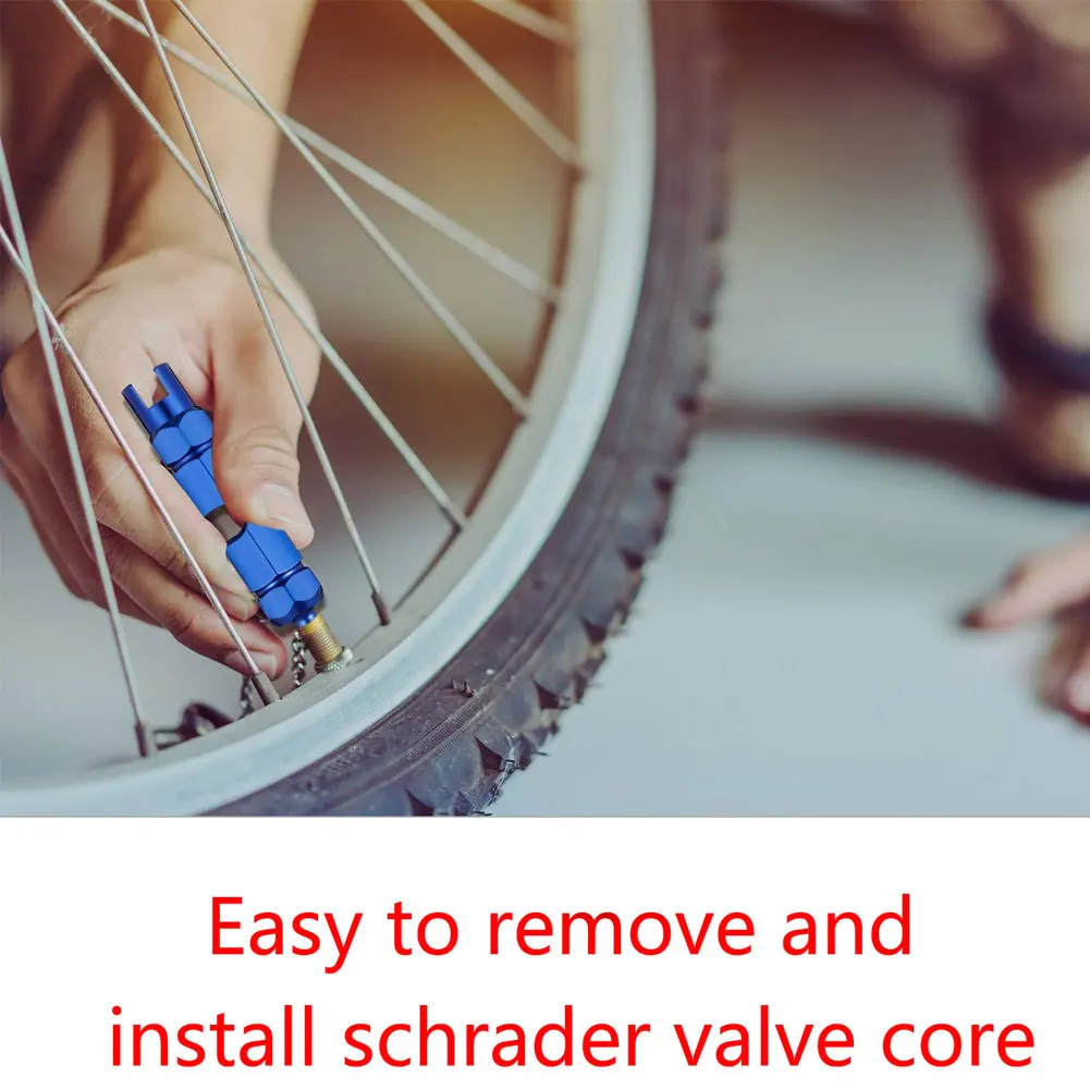 

11PCS Bicycle Tire Nozzle Wrench Multifunctional Valve Core Tool Double-head Portable Removal disassembly spanner Bike Repair