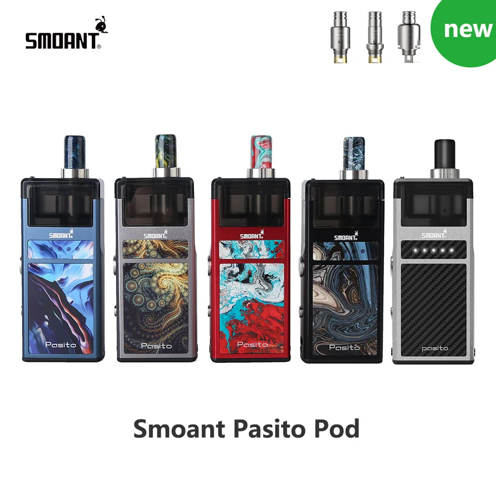 Электронная сигарета Smoant Pasito комплект вейпа с аккумулятором 1100 мАч емкость 3 мл