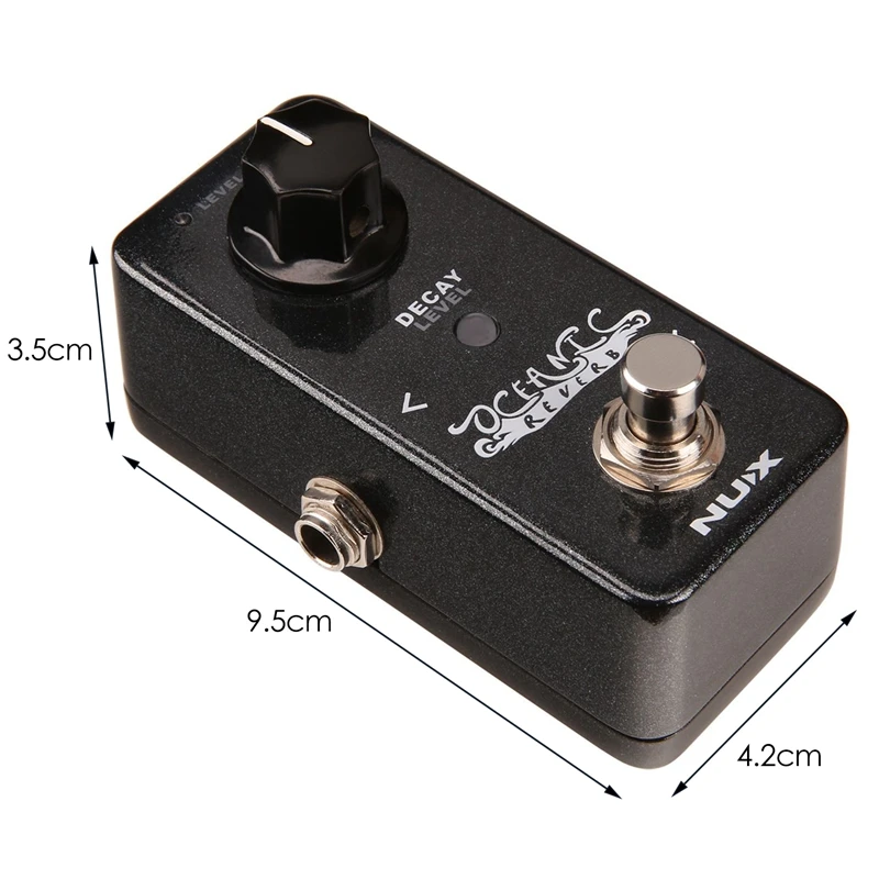 NUX Oceanic Digital Reverb Guitar Effect Pedal Wet/Dry Control Mini Core Stompbox |
