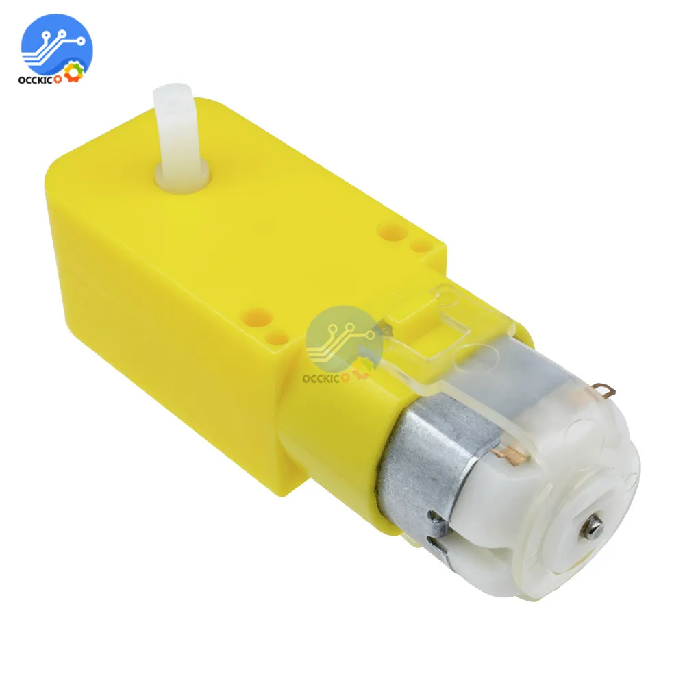 Редукторный двигатель постоянного тока 3В 6В с двойным валом мотор TT для колесных