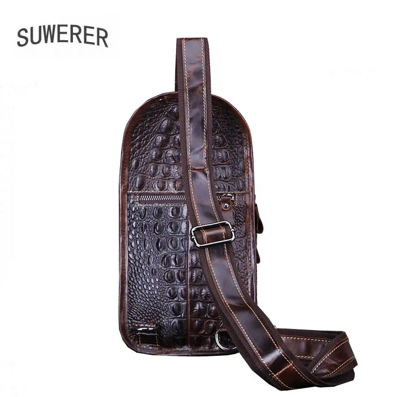 Новая мужская сумка SUWERER 2020 из натуральной воловьей кожи модная нагрудная