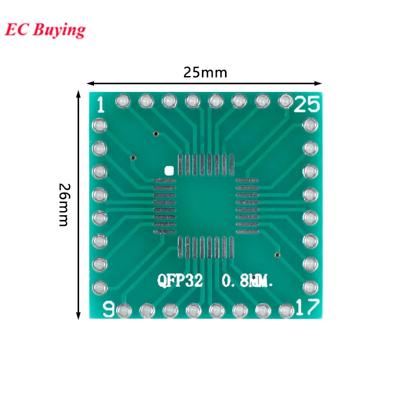 10 шт. печатная плата LQFP32 SSOP32 FQFP32 TQFP32 адаптер PCB Pinboard SMD к DIP32 DIP Pin тестовая пластина