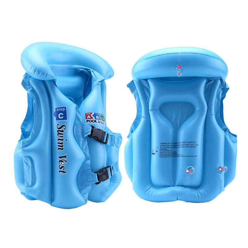 

PVC Children Float Swimming Aid Safety Float Inflatable Swim Vest Learn-to Swim Life Jacket Buoyancy Aid Vest For Kids Dropship