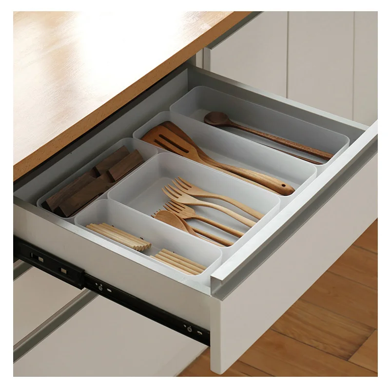 Регулируемый пластиковый ящик для хранения нижнего белья продуктов ванная