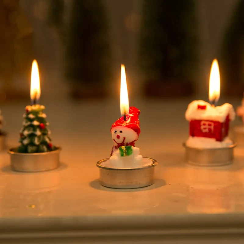 (4 шт.) потрясающая цилиндрическая Рождественская свеча для свадебной вечеринки