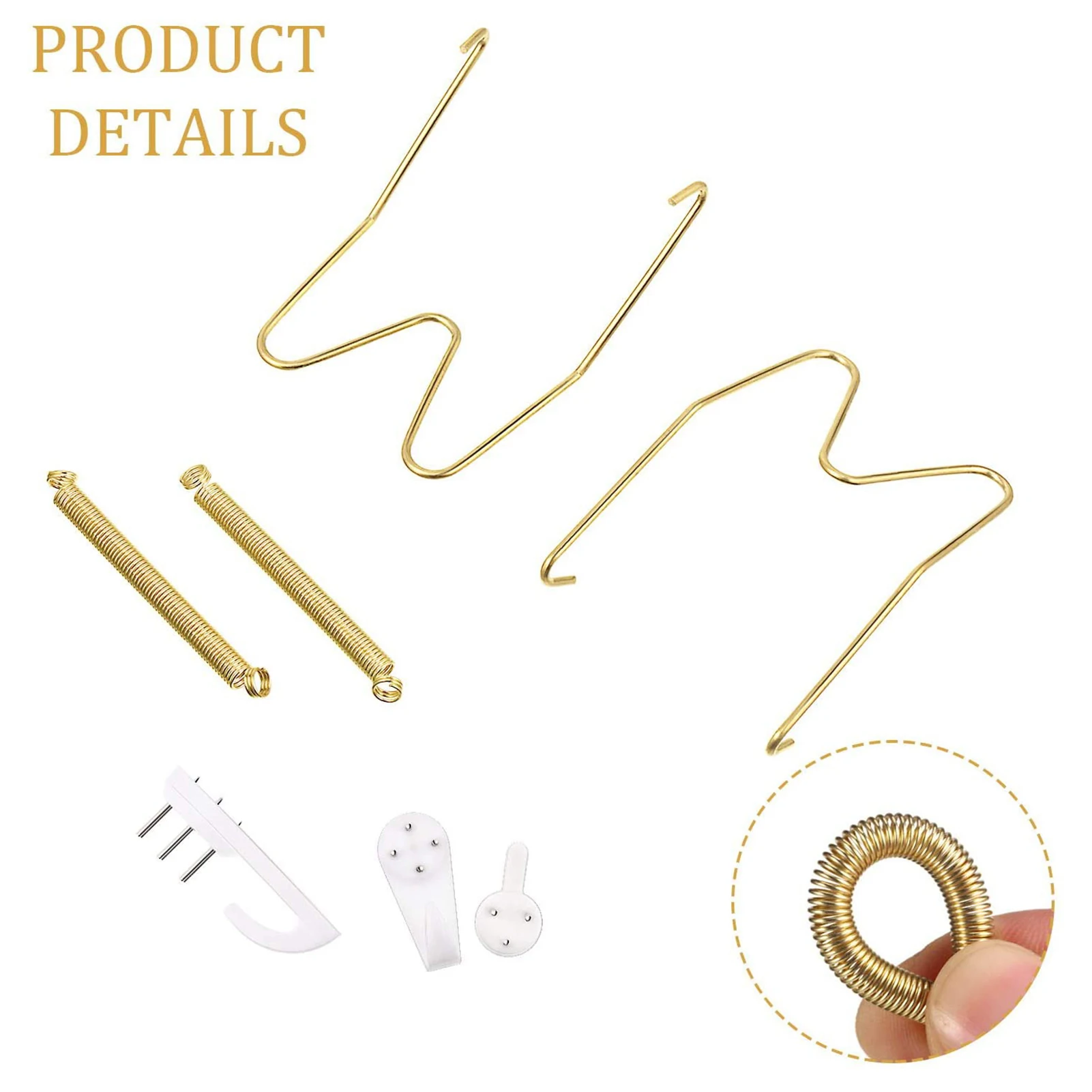 

Plate Hanger Holder Wall Display Plate Dish Hangers Spring Holder Invisible Hook Plate Stand Home Kitchen Storage Organization