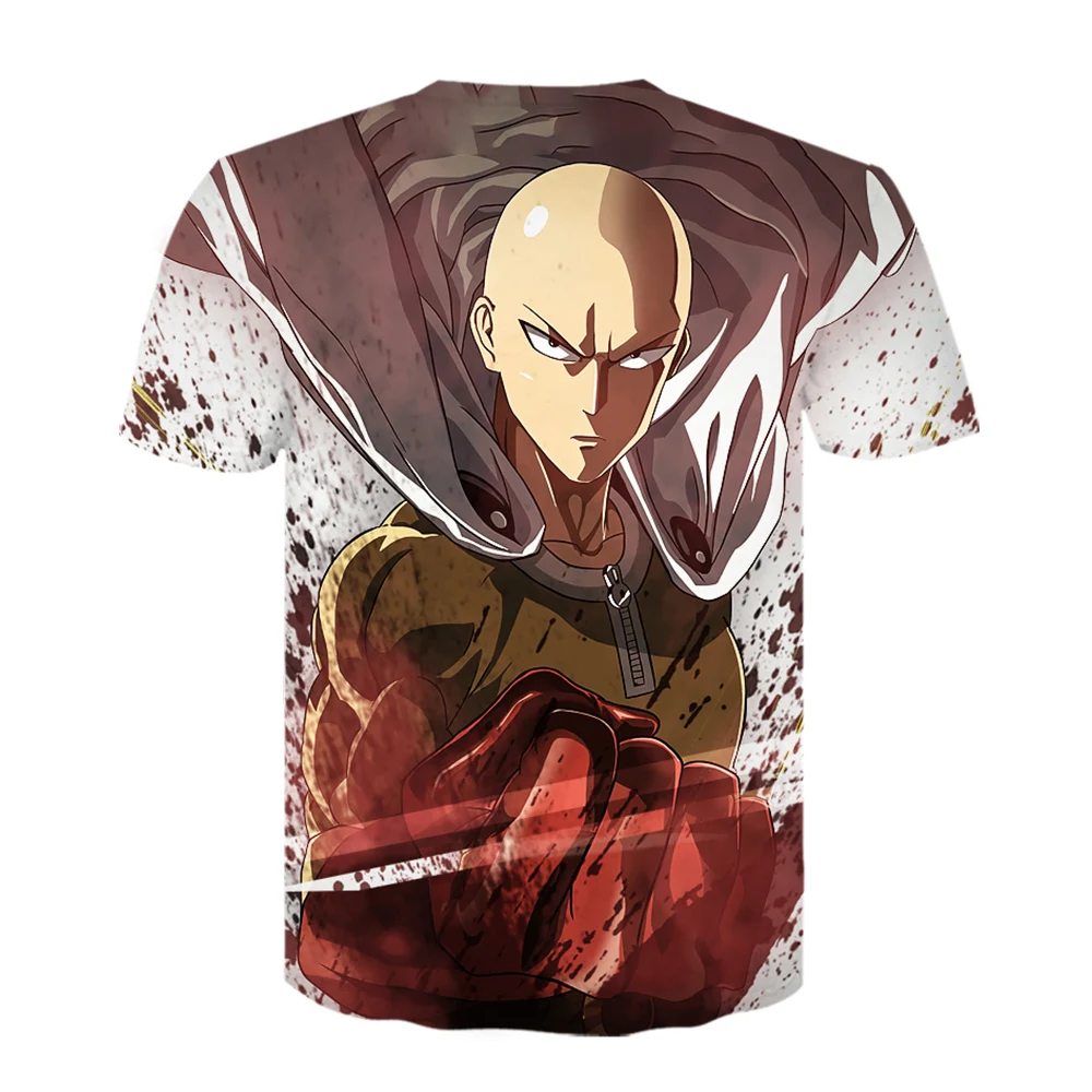 Футболка one punch man с аниме Man героями Сайтама оппай One Punch MAN Genos brother новая модная