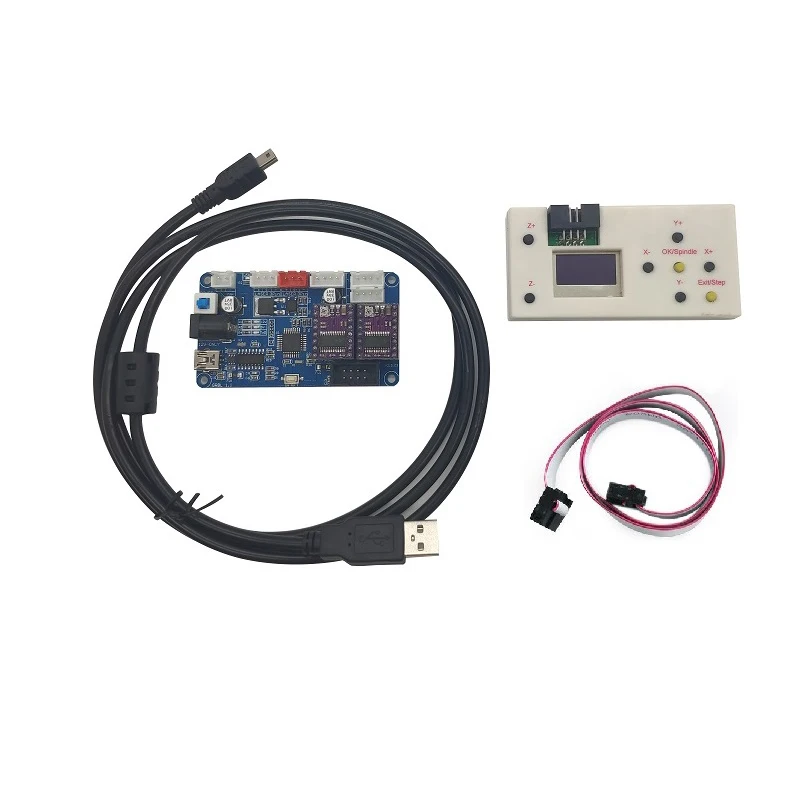 board add offline GRBL 1,1 2-Ось управления DIY лазерный гравировальный станок micro 2 оси шаговый двигатель платы управления привода для лазерного станка с ЧПУ - Цвет: board add offline