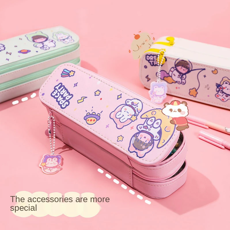 Kawaii пеналы мультяшная сумка для ручек коробка подарок ребенка косметический
