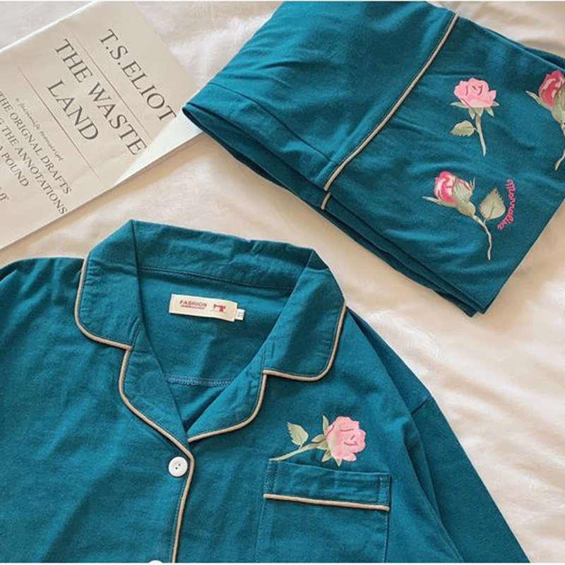 Новый стиль пижамы Женская с длинным рукавом корейская мода повседневная