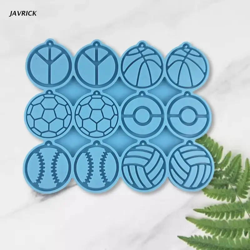

DIY Ball Style Earrings Epoxy Resin Mold Ear Studs Dangle Casting Silicone Mould
