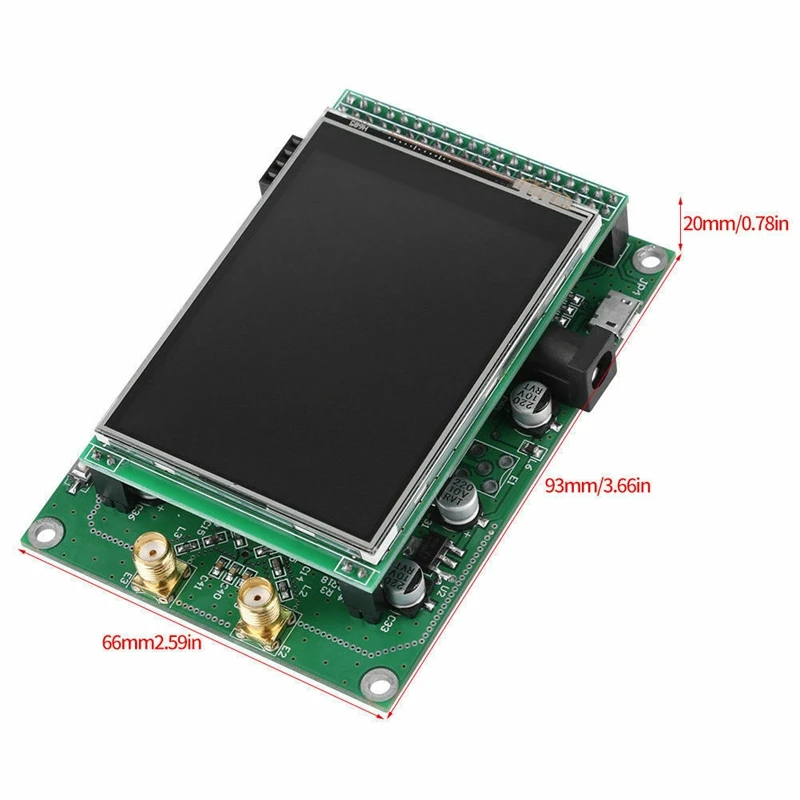 

ADF4351 RF Sweep Signal Source Generator Board 35M to 4.4G + STM32 TFT Press LCD