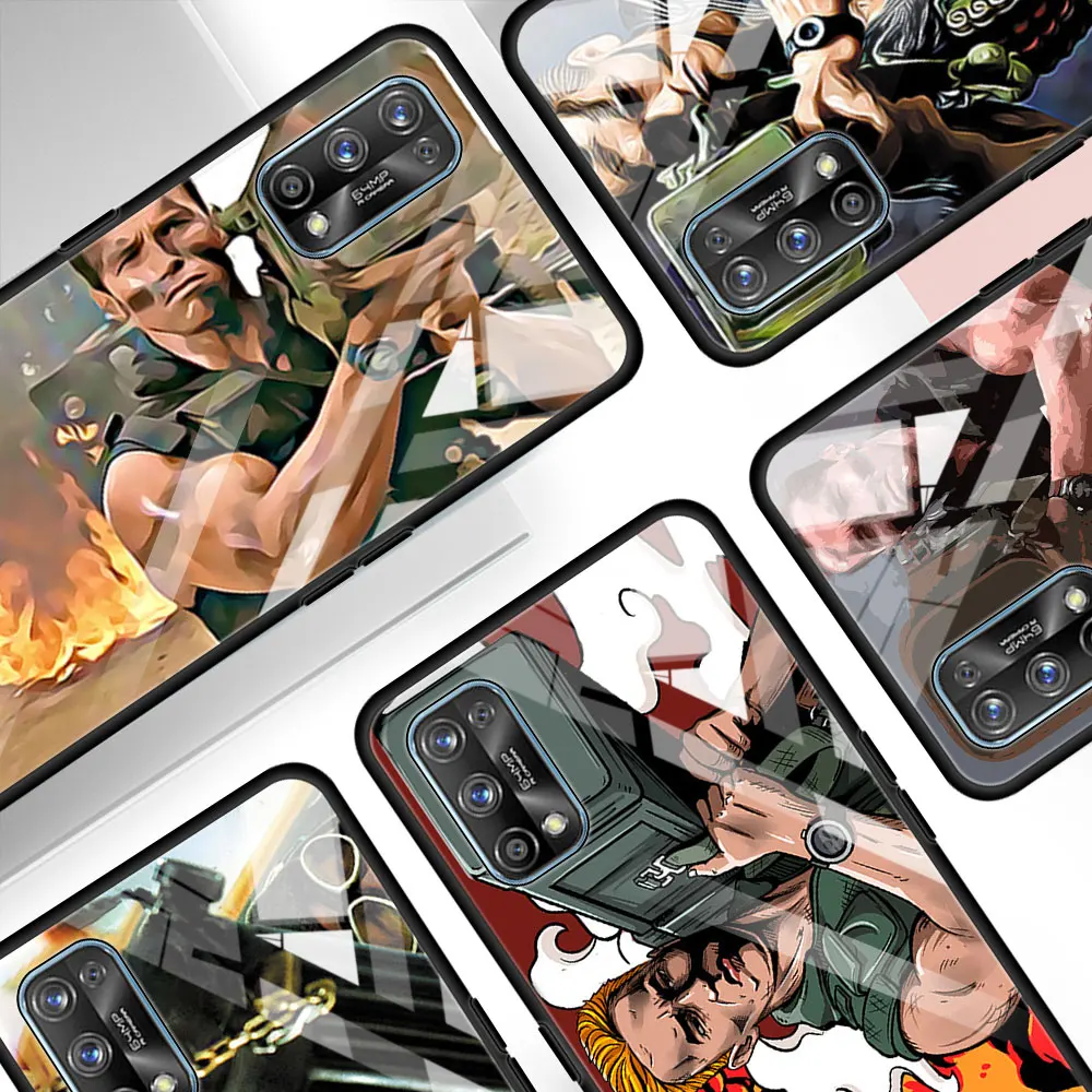 

Case For Oppo A9 2020 Find X2 Lite A52 Phone Capa For Realme 6 7 5 Pro 7i C3 XT Glass Cover Arnold Schwarzenegger Commando 1985