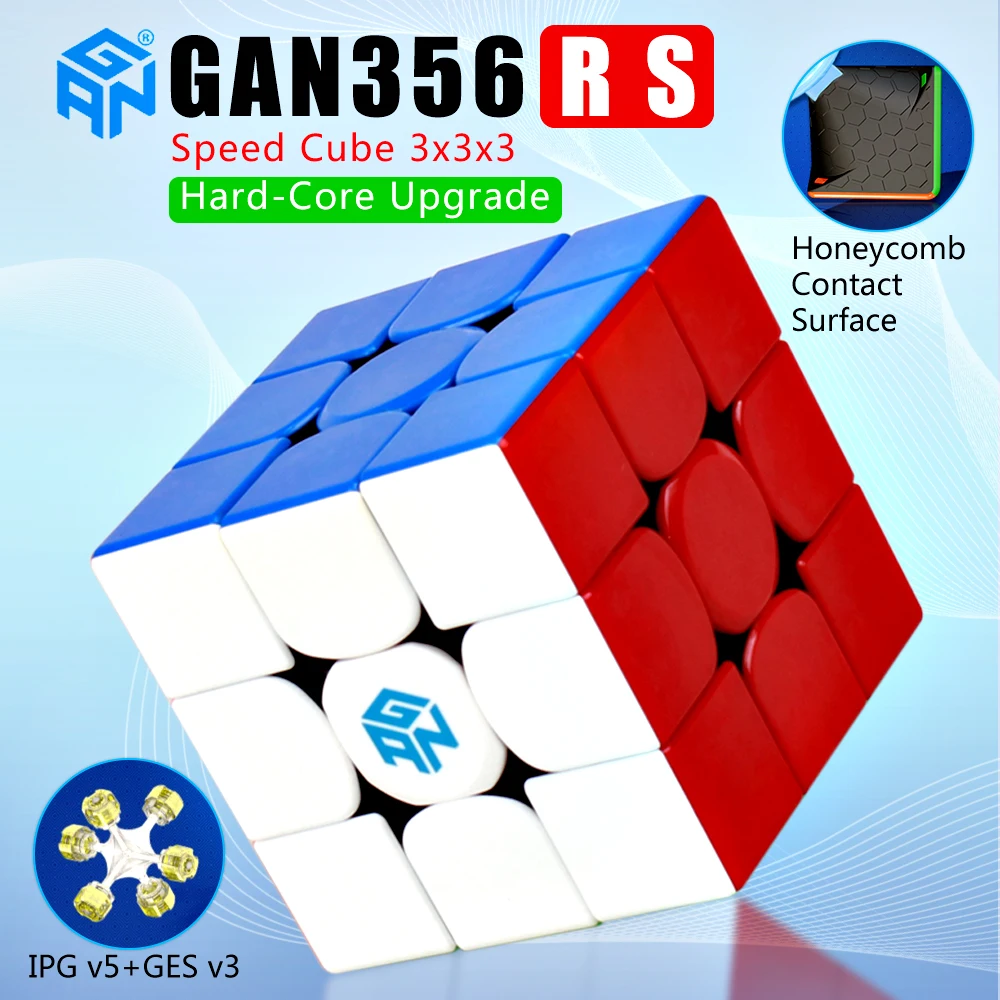 

Gan356R S 3x3x3 магический скоростной кубик Гань Профессиональный Palyer Stickerless Gan356 RS 3x3 Cube GES v2 gan 356RS Пазлы Gan 356 R S