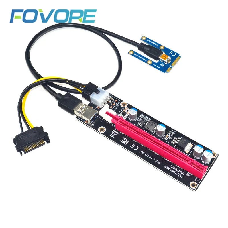 Мини PCIe к PCI express 16X Райзер для ноутбука внешняя графическая карта EXP GDC BTC Antminer Miner