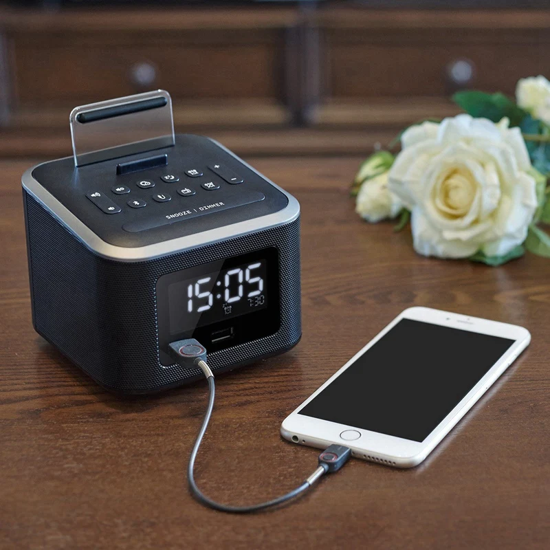 Беспроводной Bluetooth аудио двойной USB Мобильный Телефон Зарядная база