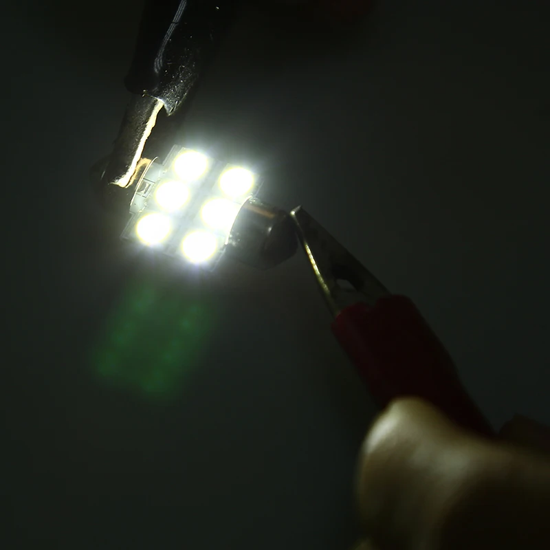 4 шт. лампы для номерного знака 31 мм 6SMD 5050|Сигнальная лампа| |