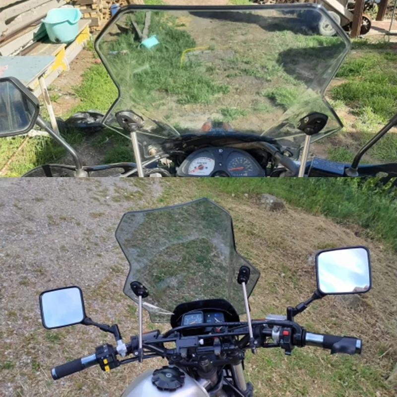 

Motorcycle Universal Adjustable Windscreen Windshield for Kawasaki Yamaha Honda Ducati Z900 Z1000 MT-09