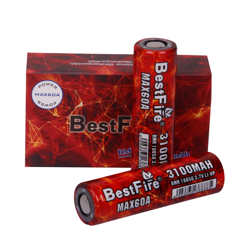

18650 Rechargeable Battery 3100mAh 60A for Vape E-Cigarette Vaporizer Electronic Cigarette Batteries Lithium Li-ion Batteria