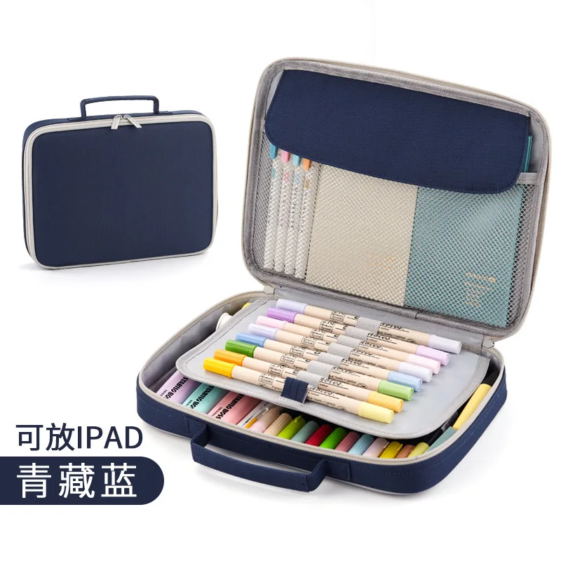 

Large pencil case, stationery storage bag, canvas pencil case, cute cosmetic bag, girls school supplies, childs gift badge