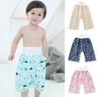 Водонепроницаемая хлопковая юбка-подгузник 2 в 1 с высокой талией