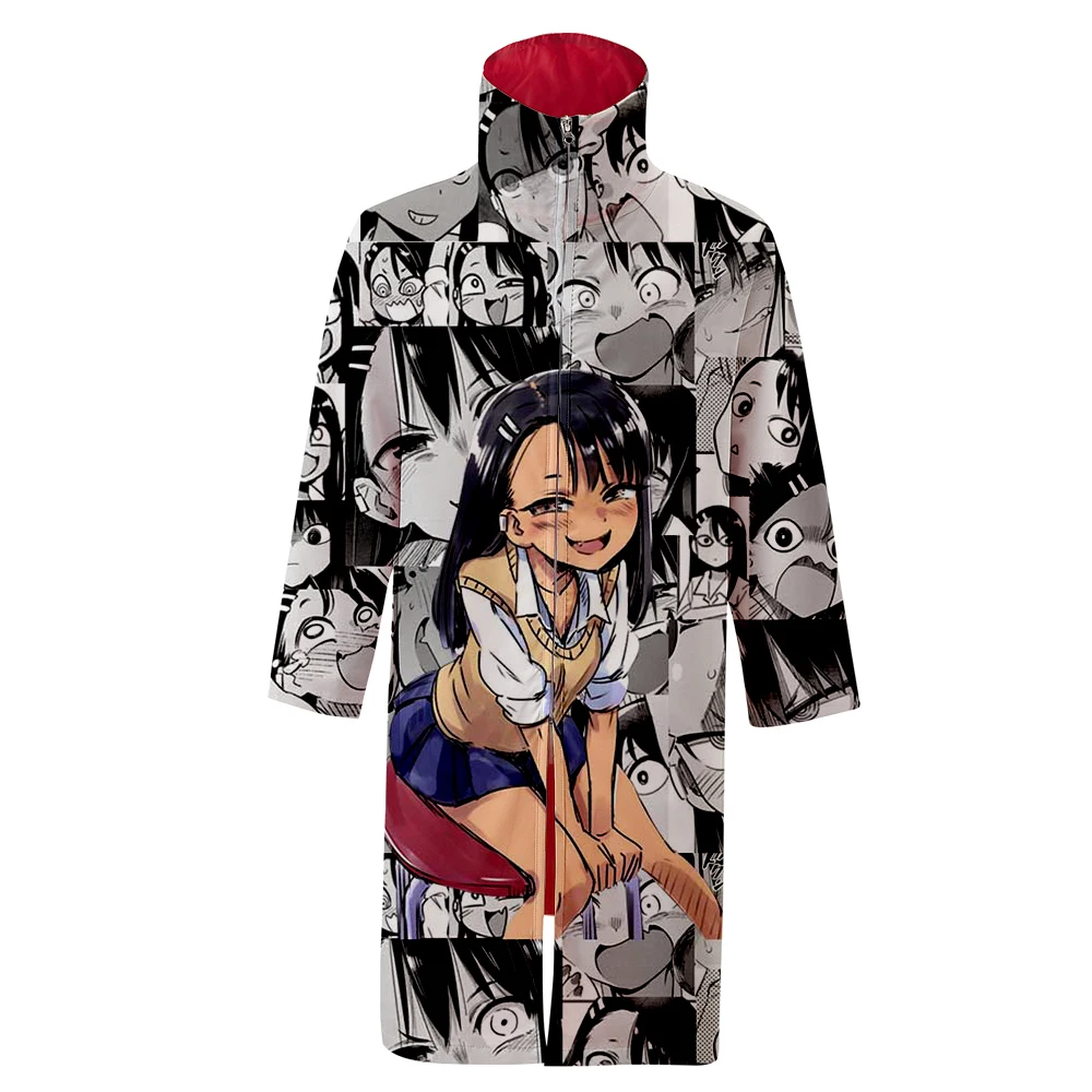 

Одежда с 3D персонажами, халат nagatoro, милая Футболка Harajuku с 3D семиконечным рукавом