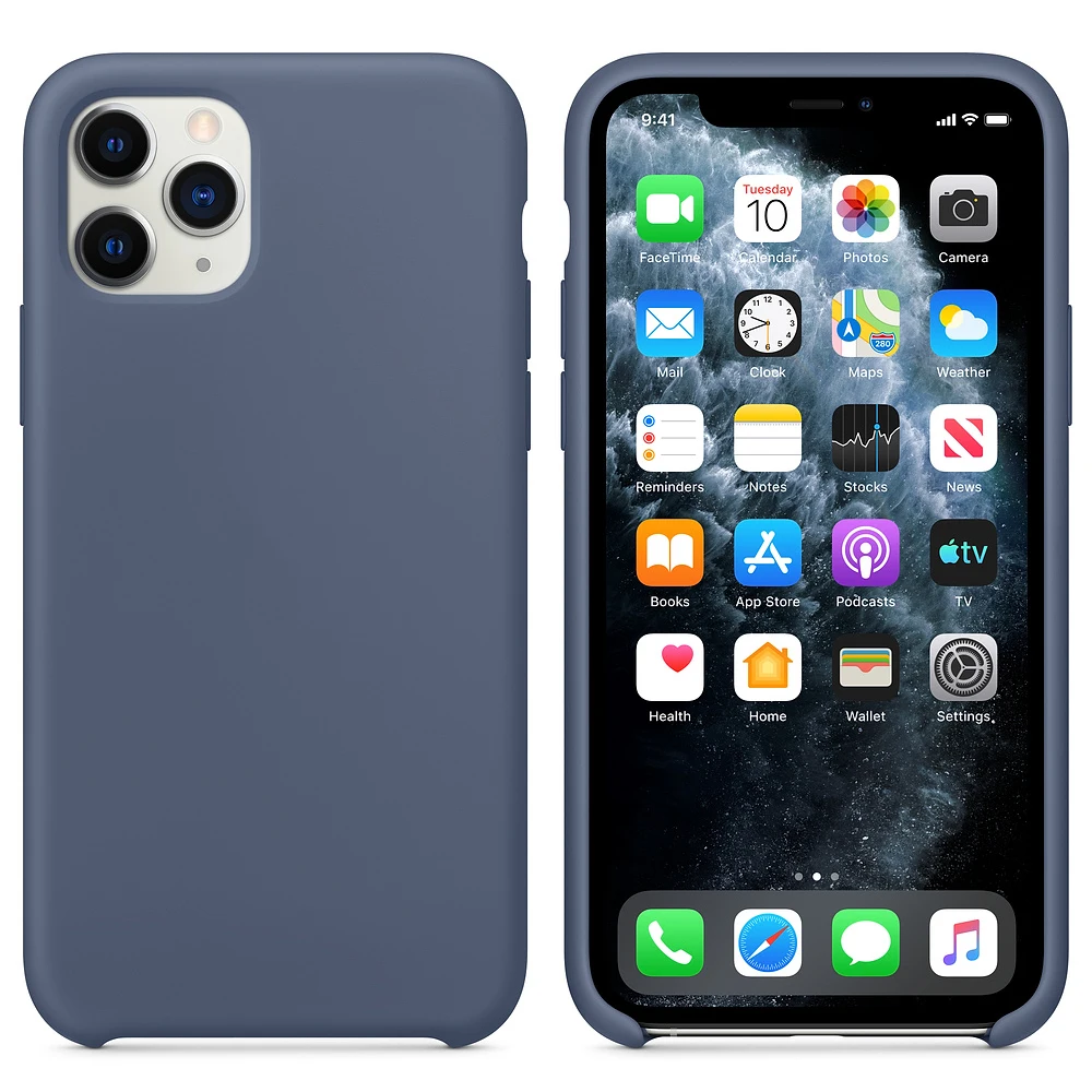 AKASKAN BLUE Силиконовый чехол, роскошный тонкий мягкий чехол для IPhone 11 Pro Max, чехол xs max xr x 8 7 6s plus, чехол с логотипом, резиновый противоударный силикагель - Цвет: AKASKAN BLUE