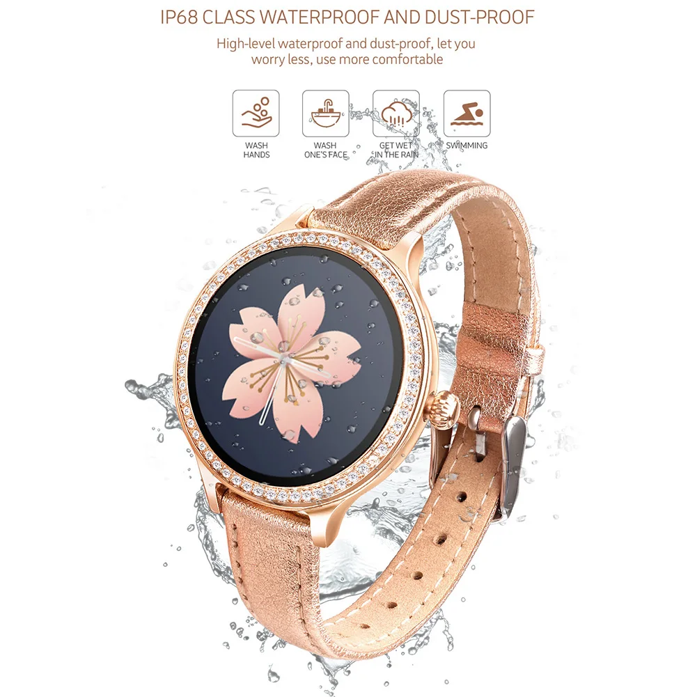 Умный Bluetooth браслет умный мониторинг здоровья кристалл циферблат часы NK-Shopping |