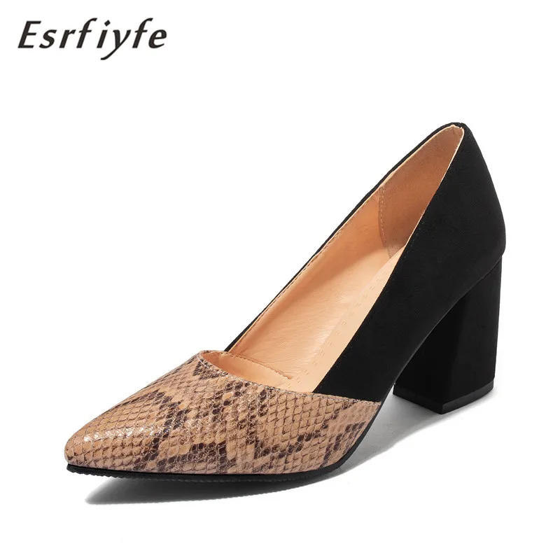 

Женские туфли-лодочки на квадратном каблуке, размеры 34-46