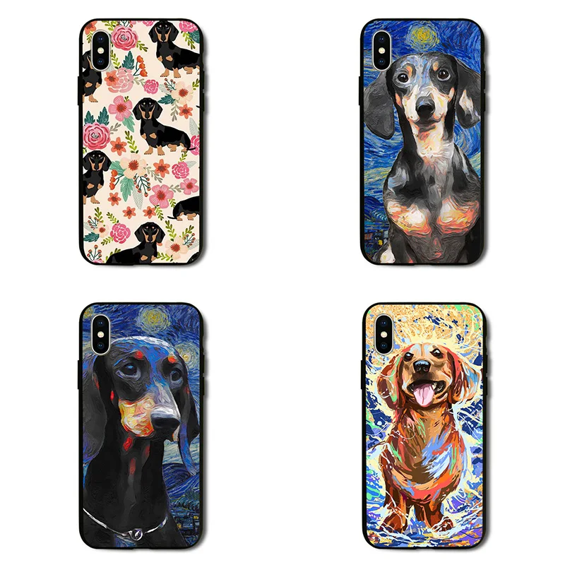 Модный чехол с изображением собаки таксы для iPhone 5 5S SE 2020 6 6S 7 8 Plus 11 12 Mini Pro X XS Max