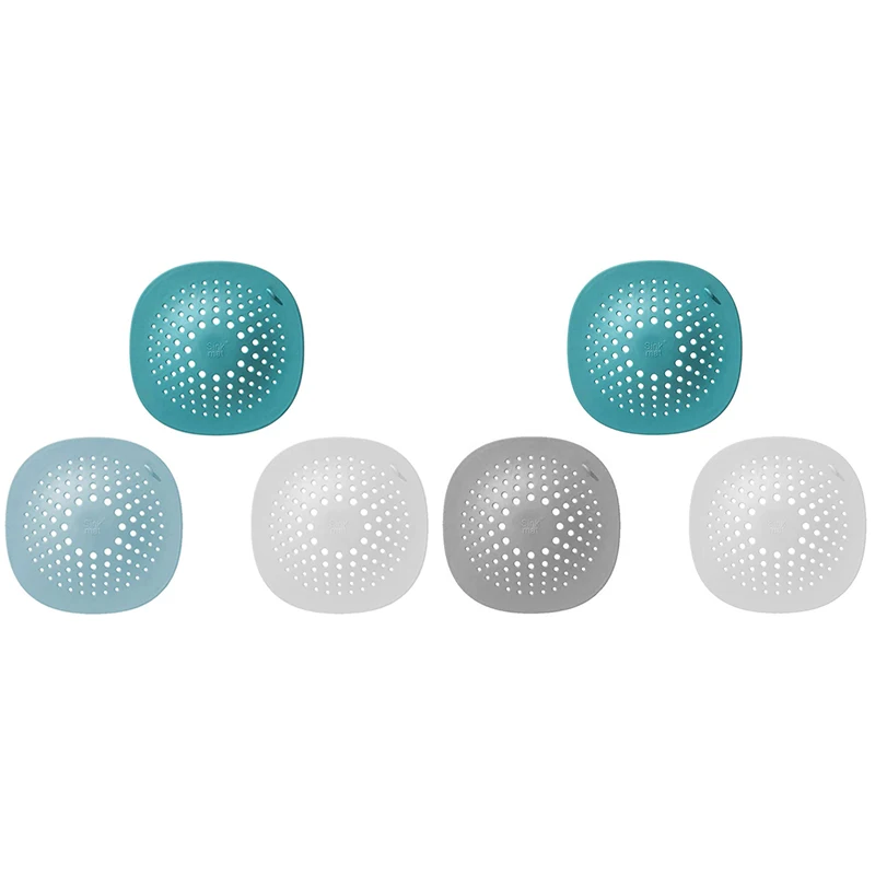 

3PCS Drain Hair Catcher, Hair Catcher Shower Drain with 4 Suction Cups Durable Reusable