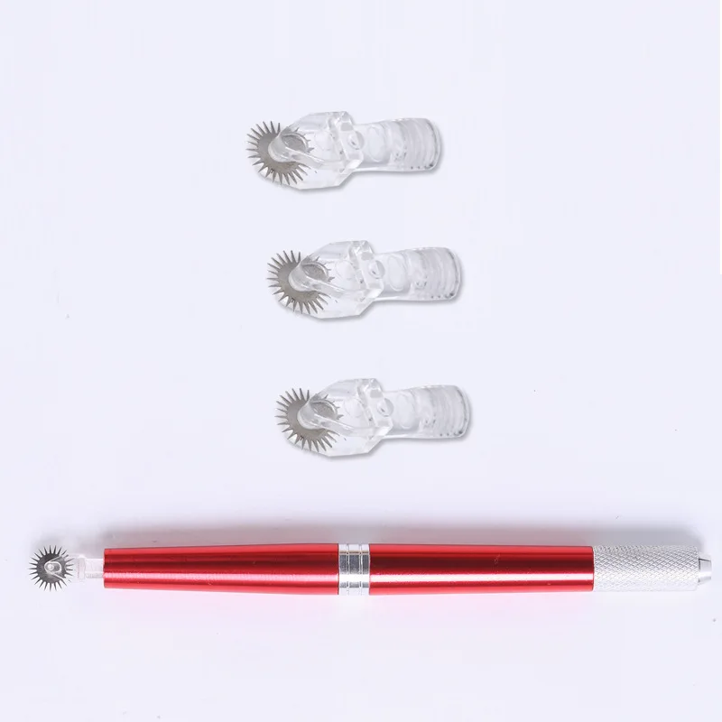 

Microblading 5pcs/Sets Portable Roller Needles Tattoo Eyebrow Fog Embroidery Pin With 3 In 1 Permanent Makeup Micro Manual Pens