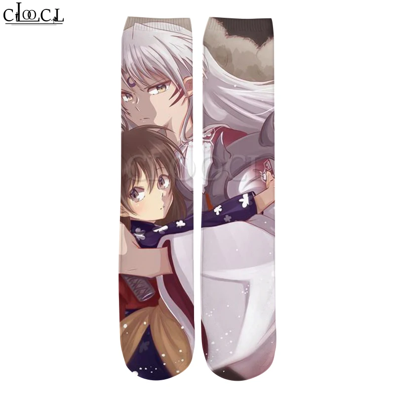 

CLOOCL Japanese Anime Inuyasha 2021 New Fashion Mens 3D Printed Hot Selling Men Women Casual Straight Socks