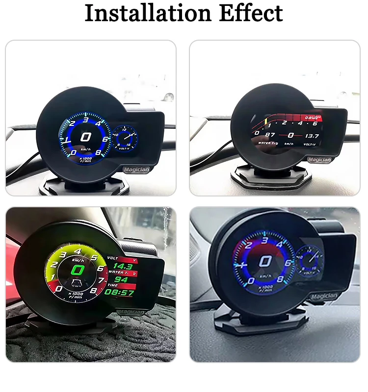 

Navihua Car gauge digital OBD meter Magician OBD F8 Car Smart Update digital auto meter series Multifunction Digital Gaugge Mete