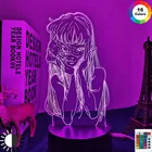 Аниме 3d лампа Джунджи Ito коллекция чтомые для Украшения в спальню Ночной светильник подарок на день рождения Manga Джунджи Ito коллекция светодиодный ночной Светильник