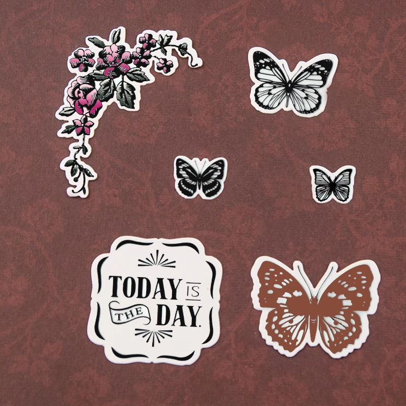 Силиконовые прозрачные штампы вырубные для скрапбукинга бабочка сделай сам