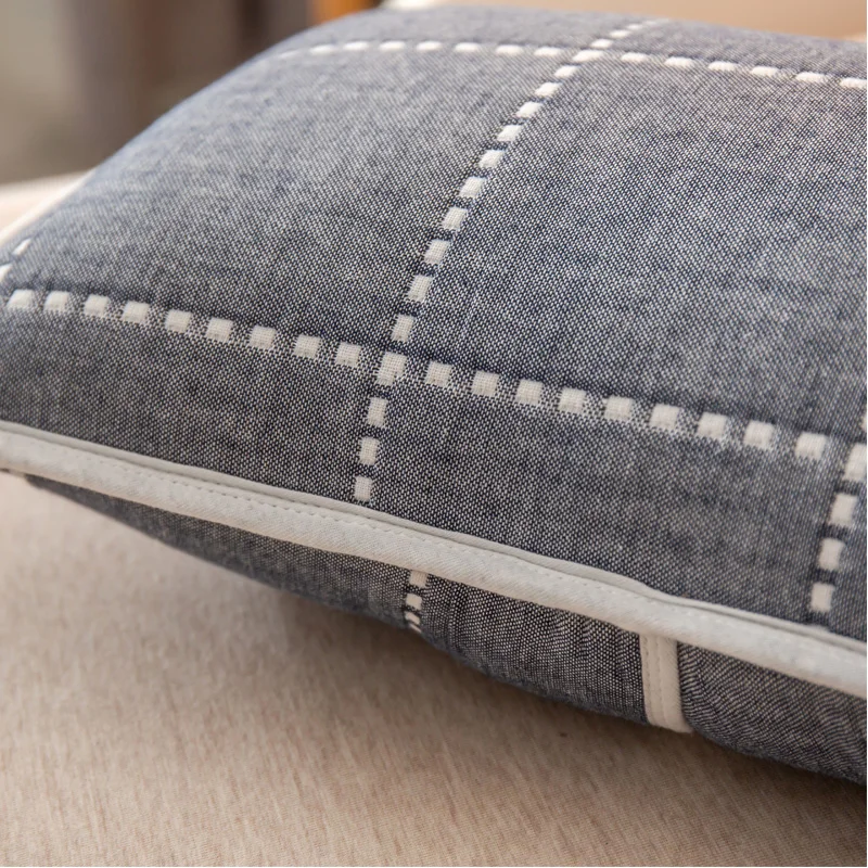 Простые серые 6 слойные газовые наволочки из 100% хлопка 2 шт. для маленьких девочек