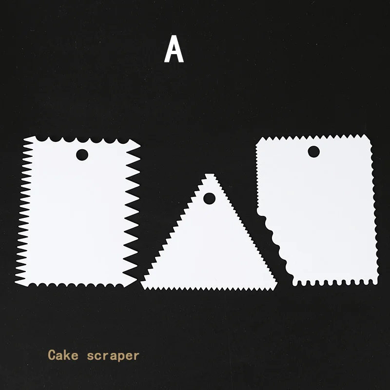 3 шт./лот слайсер для теста шпатель крема торта скребок лезвие силиконовый