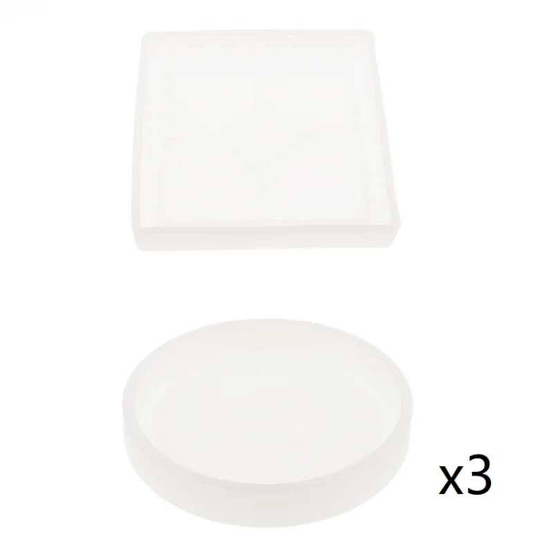 

4pcs Silicone Coaster Molds Resin Casting Mould for DIY Jewelry Making