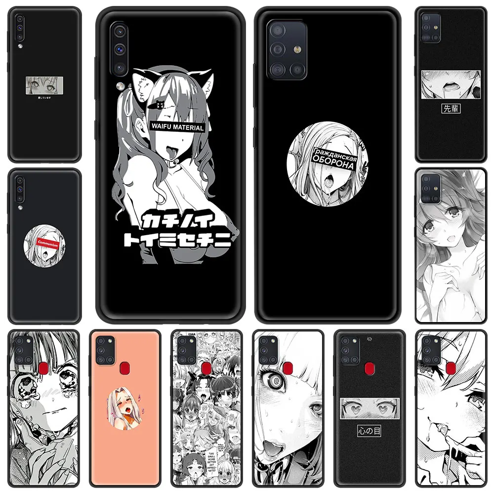 

Silicone TPU Case for Samsung Galaxy A50 A70 A40 A30 A10 A10E A20 A20S Luxury Soft Phone Cover Shell Anime Girl Cartoon Japan