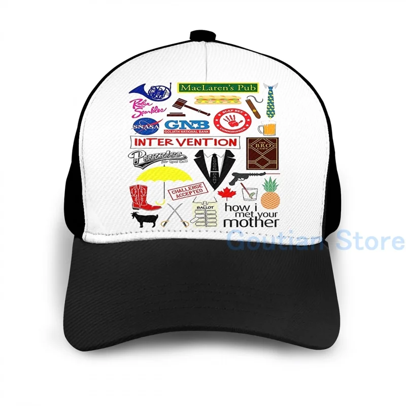 Модная баскетбольная Кепка Как я встретил вашу маму для мужчин и женщин Черная