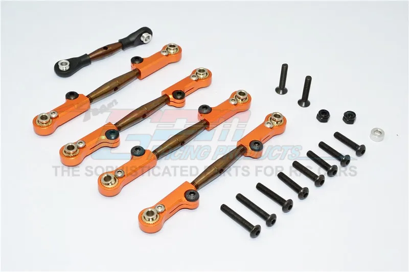 GPM SPRING STEEL COMPLETED ANTI-THREAD TIE ROD WITH ALUMINIUM ENDS For AXIAL YETI SCORE AX90068 RC Upgrade | Игрушки и хобби