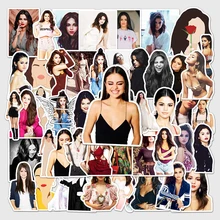 10/30/50PCS Singer Selena Gomez Waterproof Stickers Graffiti Decal DIY Skateboard Laptop Guitar Phone Car Cool Kid Sticker Toys