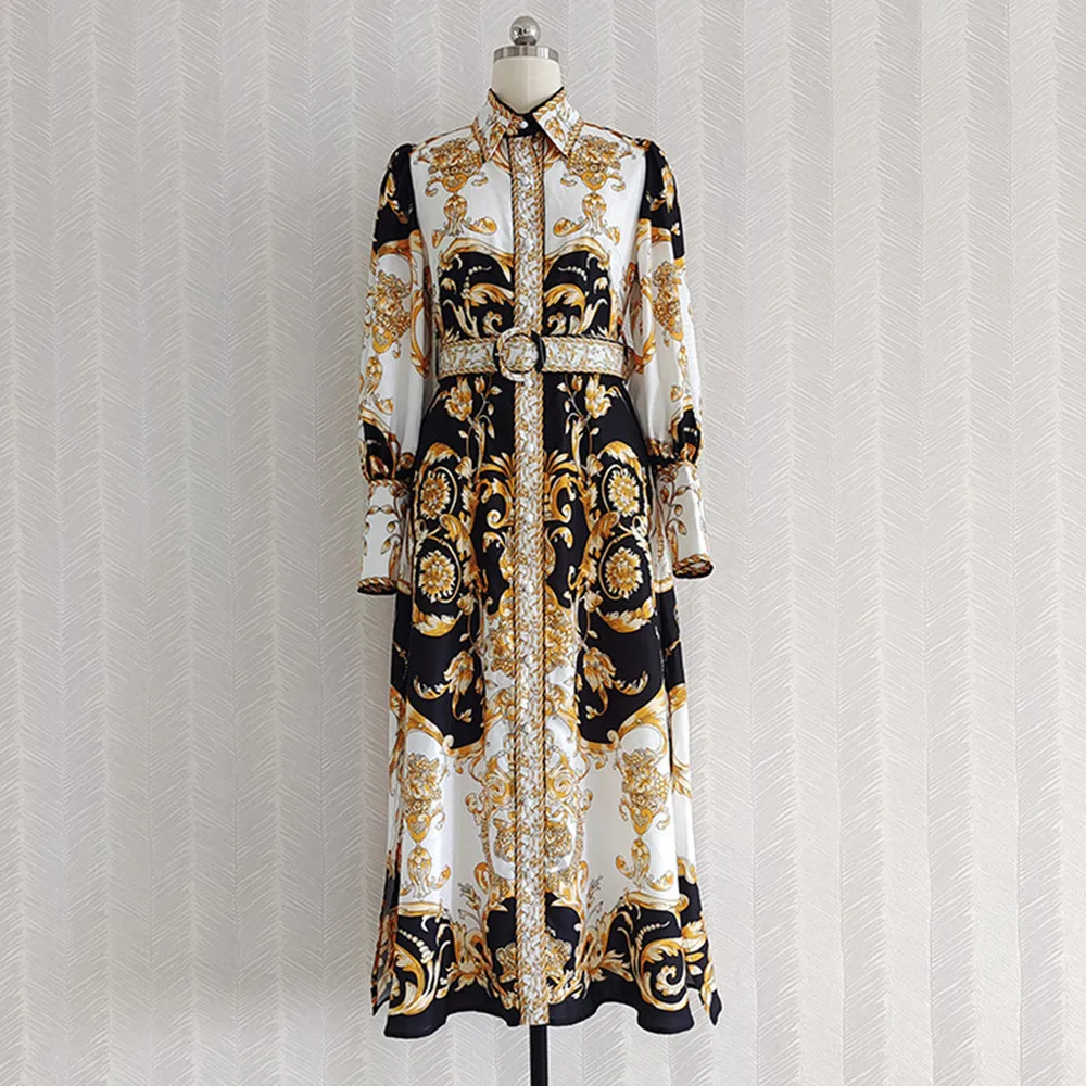 

Женское платье с длинным рукавом, дизайнерское платье с поясом в стиле ретро, модель C486 на осень